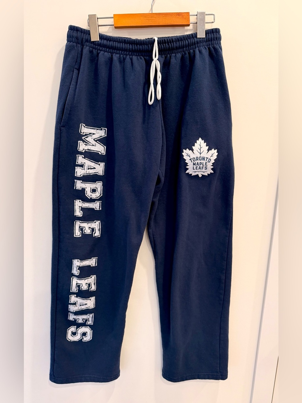 Vintage Calhoun Toronto Maple Leafs Sweatpants Navy Blue Made in Canada NHL